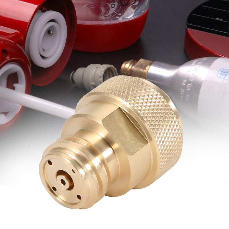 CO2 Cylinder Refill Adapter Replacement Brass Tank Canister Conversion for Soda Maker Home Machine(Gold) Gold - NewNest Australia