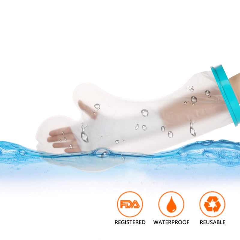 Akozon Waterproof Adult Hand Cast Cover for Shower,Waterproof Full Arm Cast Cover Protector Adult Half Arm Cast Protector Arm Sleeve, Reusable Cast and Bandage Protector for Broken Wrist, Elbow, Arms - NewNest Australia