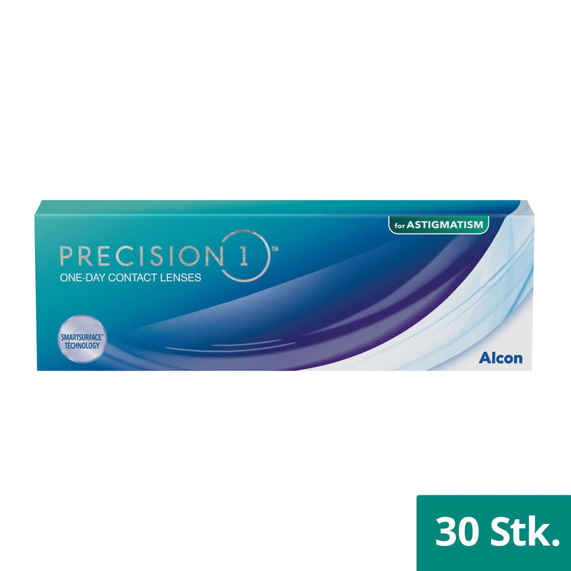 PRECISION1 Toric daily lenses soft, 30 pieces / BC 8.5 mm / DIA 14.5 mm / CYL 0.75 / AXIS 010 / -2.50 diopters, colorless - NewNest Australia