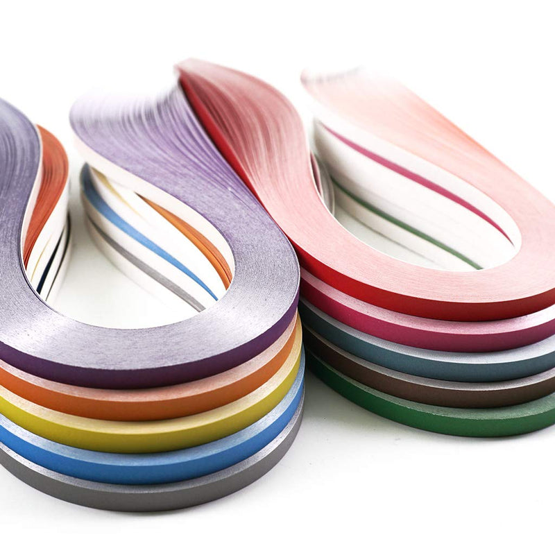 JUYA Paper Quilling Gradient Series Set 10 Colors QP388 (10 Packs Individual, Width: 3mm) 10 Packs Individual Width: 3 mm - NewNest Australia