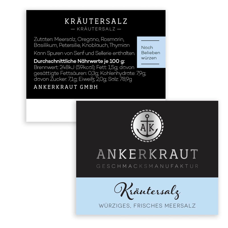 Ankerkraut herbal salt, classic herbal salt, 250g in a bag 250g bag - NewNest Australia