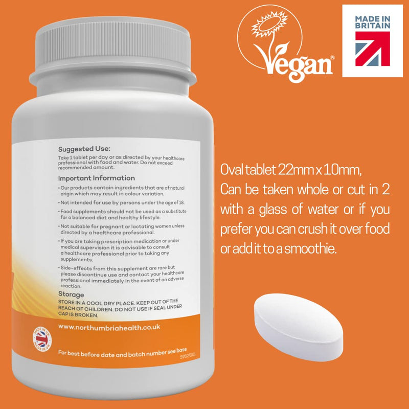 L-Lysine 1000mg High Strength - 180 Vegan Tablets (6 Month Supply) - L-Lysine Essential Amino Acid Supplement - Normal Growth and Muscle Turnover - Made in The UK by Northumbria Health - NewNest Australia