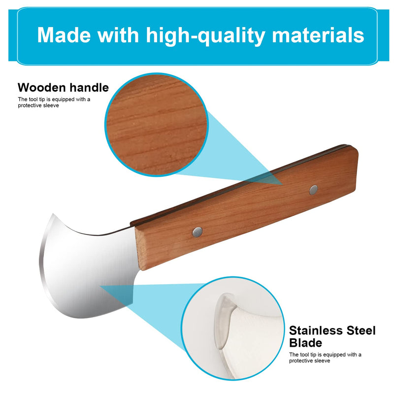 Fstcrt Rocker Knife For Disabled People, One-Hand Gadgets, Kitchen And Dinner Curved Steak Knife For Hand Tremors, Arthritis, Parkinson'S Or Elderly Use, Dishwasher Safe, Stainless Steel Blade - NewNest Australia