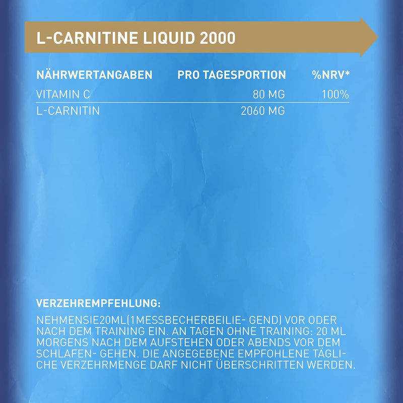 Body Attack L-Carnitine Liquid, Orange, Pack of 1 (1x 500 ml) - NewNest Australia