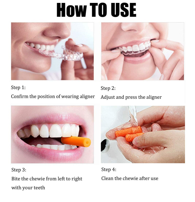 KISEER 24 Pcs Colorful Orthodontic Aligner Chewies for Aligner Chompers Aligner Trays Seaters, 6 Color - NewNest Australia