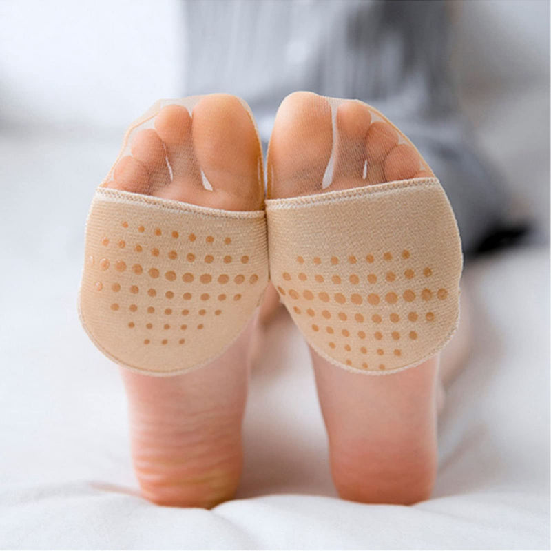 10 Pairs Toe Cap Socks With Padding, Breathable Toe Cover, Half Socks, Women'S Underside, Forefoot Cushion, Soft Cap, Protective Cover, Reusable Cushion For Women Heels, Default - NewNest Australia
