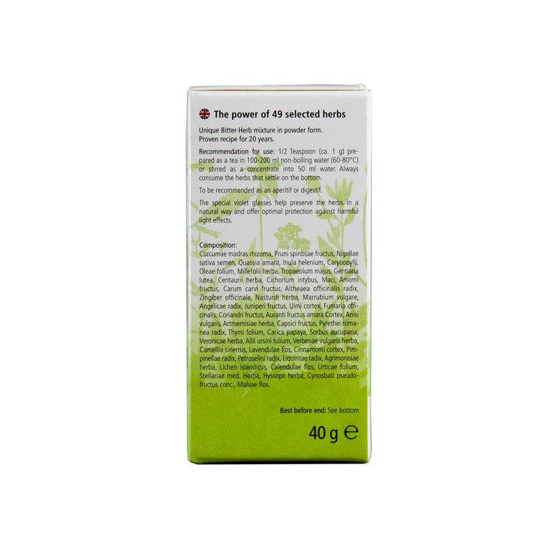 ANCENASAN® herbal 120g - The POWER of 49 bitter herbs and spices - bitter substances without alcohol - gluten-free, vegan, 100% natural - NewNest Australia