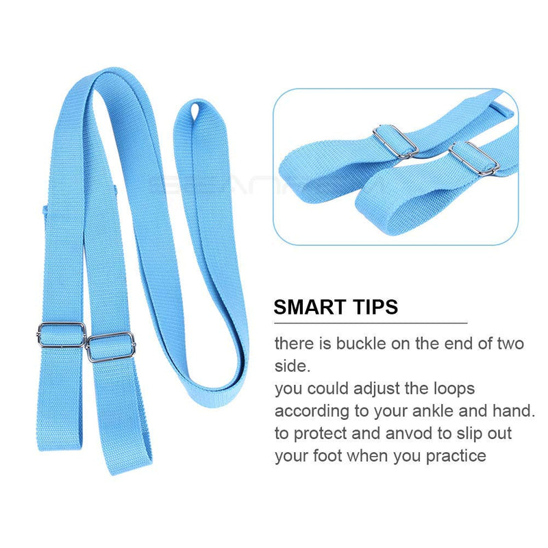 Price Xes Leg Stretcher, Door Flexibility & Stretching Leg Strap - Great for Ballet Cheer Dance Gymnastics or Any Sport Leg Stretcher Door Flexibility Trainer Premium Stretching Equipment light blue - NewNest Australia