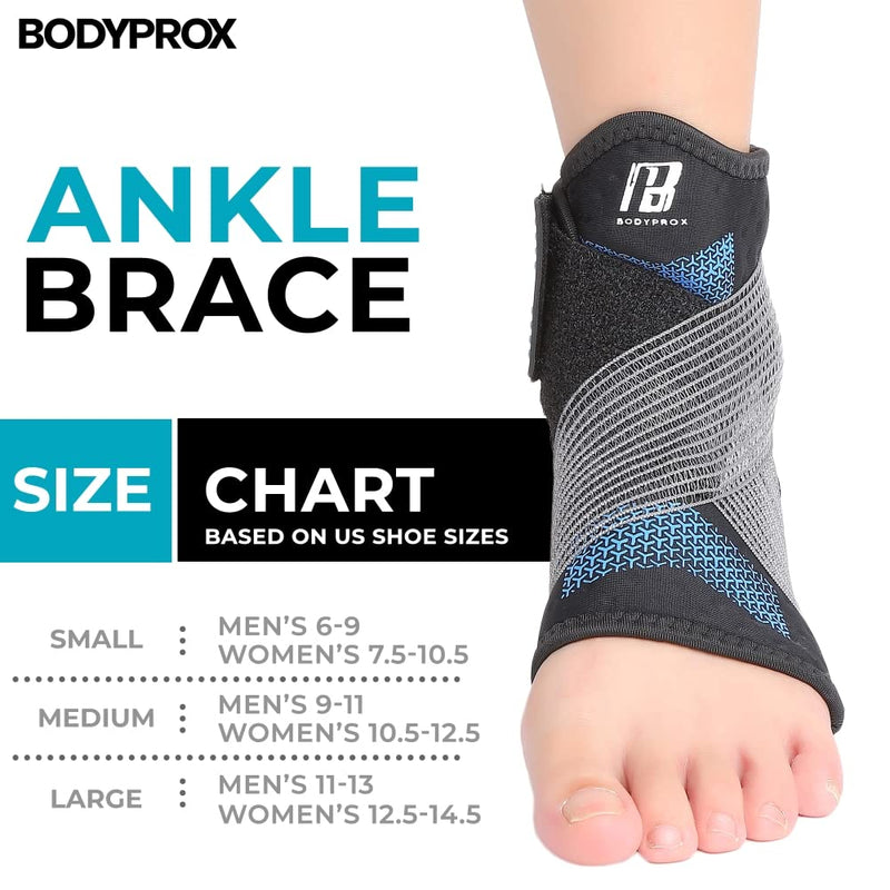 Ankle Brace for Women and Man, Ankle Support with Adjustable Compression Strap for Sprained Ankle, Injury Recovery and More! (Large) Large (Pack of 1) - NewNest Australia