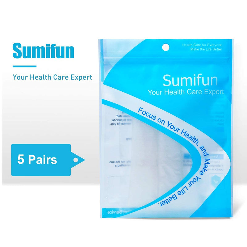 Sumifun Finger Sleeves, 10 PCS Gel Finger Protector for Thumb, Trigger Finger, Arthritis, Silicone Finger Tubes for Preventing Bruised, Cracking, Hand Eczema, Practising Golf, Badminton Protector 5pair(10pcs) - NewNest Australia