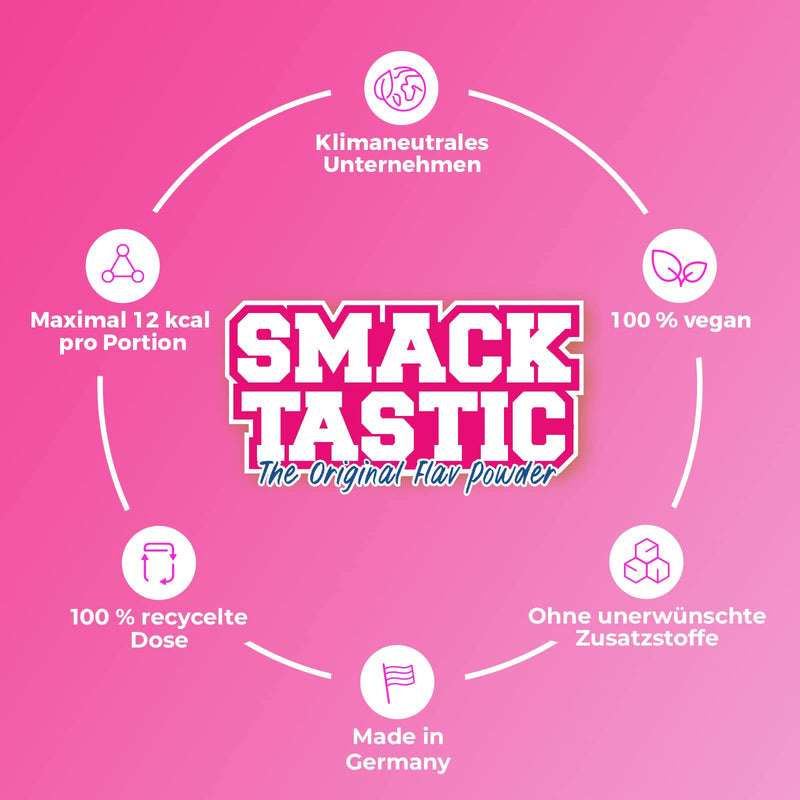 Rocka Nutrition flavor powder SMACKTASTIC | Vegan Flavor Powder with only 7 Kcal per serving & 100% taste | Versatile aroma powder | 250 g (Vanilla Cream) Vanilla Cream - NewNest Australia
