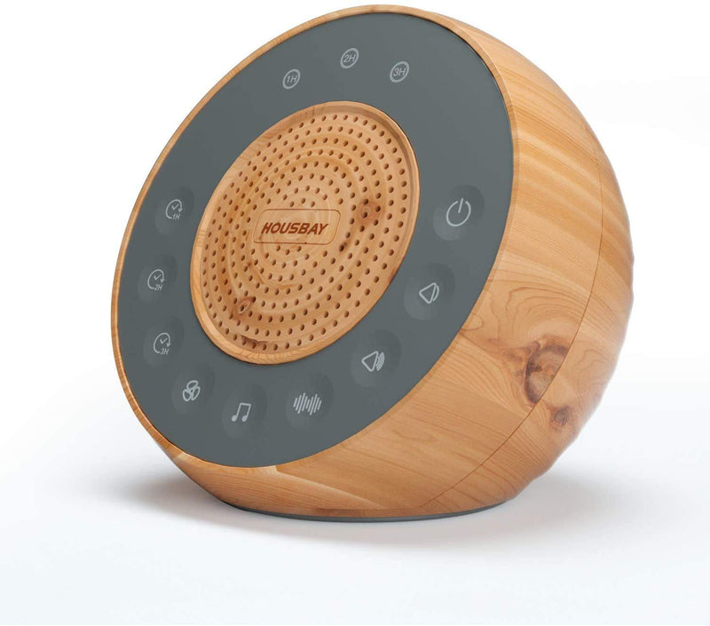 Housbay White Noise Machine with 31 Soothing Sounds, 5W Loud Stereo Sound, Auto-Off Timer, Adjustable Volume, Sleep Sound Machine for Baby, Kid, Adult -Wood Grain - NewNest Australia