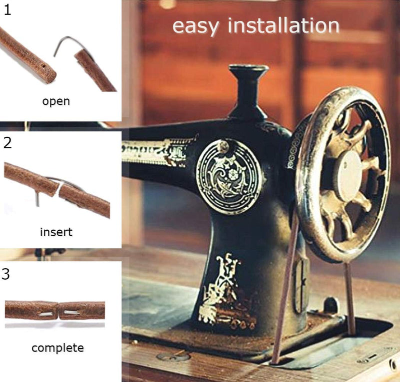 Sewing Machine Belt Real Cow Leather Belt 71" 3/16" The Best Sewing Machine Belt Treadle Parts with Hook for Singer/Jones Sewing Machine by SEWTCO - NewNest Australia