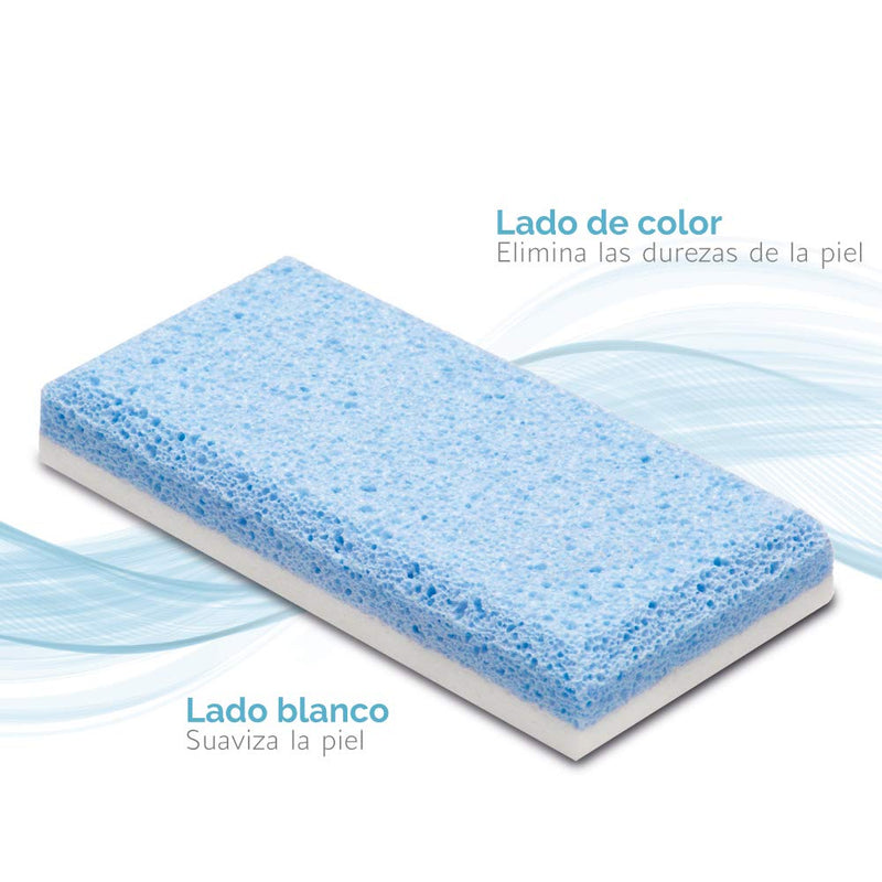 Double-sided pumice stone. 2 pieces. One layer removes hardened skin, the other layer smoothes it. - NewNest Australia