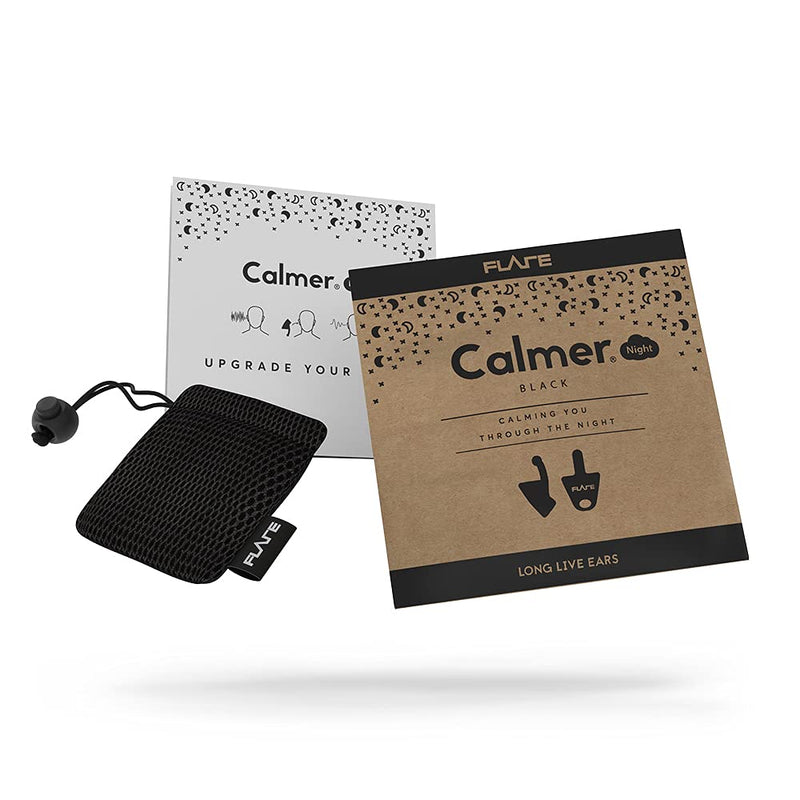 Flare Audio® Calmer® Night Black – in Ear Device to Gently Soothe Sound sensitivities - Reduce Stress in The Evening and Whilst Sleeping 1 Count (Pack of 1) - NewNest Australia