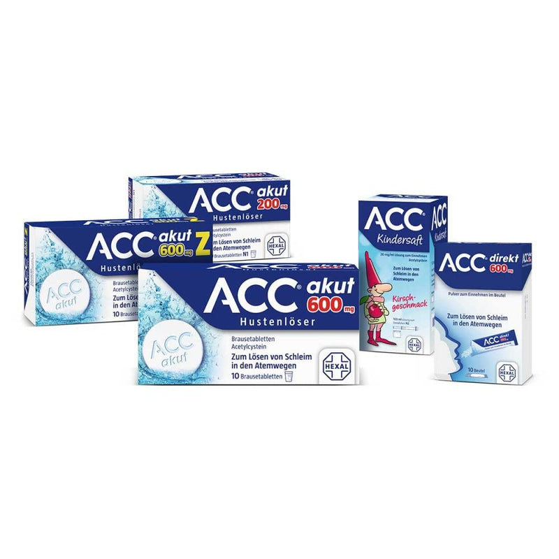 ACC acute 600mg cough reliever 10 pieces - NewNest Australia