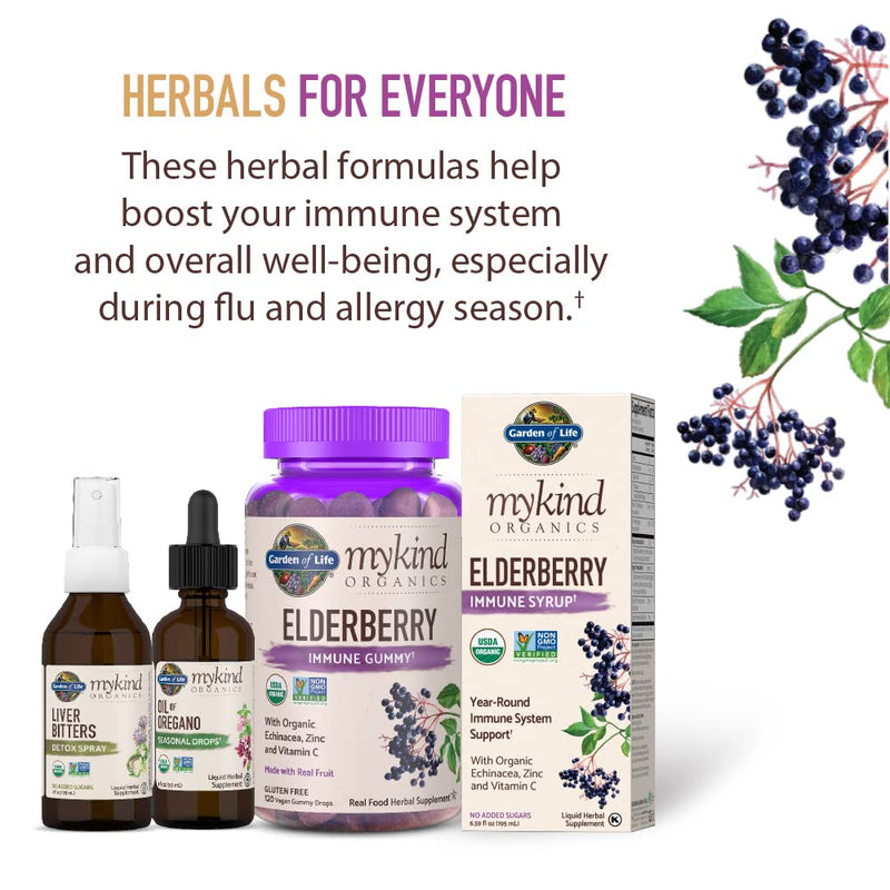 Garden of Life mykind Organics Oil of Oregano Seasonal Drops 1 fl oz (30 mL) Liquid, Concentrated Plant Based Immune Support - Alcohol Free, Organic, Non-GMO, Vegan & Gluten Free Herbal Supplements - NewNest Australia