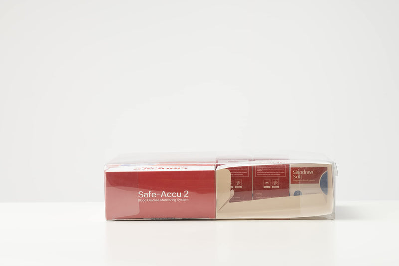 sinocare Diabetes Testing Kit/Blood Sugar Monitor Safe Accu2 /Blood Glucose Monitor with Light Warning, with Strips x 100 & Lancing Devices x 100 & Case for UK Diabetics -in mmol/L safe-accu2 kit-100 - NewNest Australia