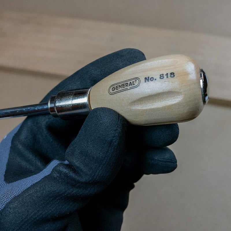 General Tools Scratch Awl Tool with Hardwood Handle - Scribe, Layout Work, & Piercing Wood - Alloy Steel Blade 1 - NewNest Australia