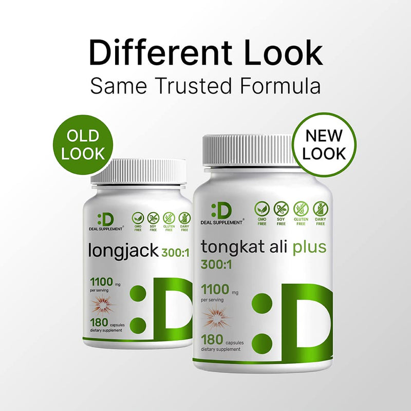 Tongkat Ali Extract 300:1 Enhanced with Horny Goat, 1100mg Per Serving, 180 Capsules, 2-1 Formula, Indonesia Origin Eurycoma Longifolia (Longjack), Max Strength Tongkat Ali for Men - NewNest Australia