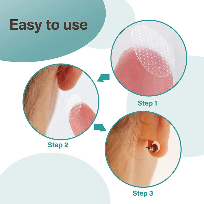 Crlldpm Pack Of 150 Ear Lobe Support Patches Invisible Earring Ear Lobe Earring Patches Waterproof Wonder Support Patches Ear Lobe Supports Heavy Earrings Stabilizers - NewNest Australia
