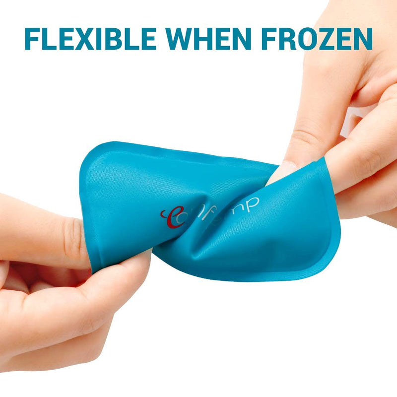 Comfytemp Mini Gel Ice Pack for Injuries (6 Packs), 3" X 4.5" Reusable Cold Pack, Cold Compress for Kid, Headache, Tired Eyes, Wisdom Teeth, Breastfeeding, Pain Relief, First Aid, Small Cooling Pillow - NewNest Australia