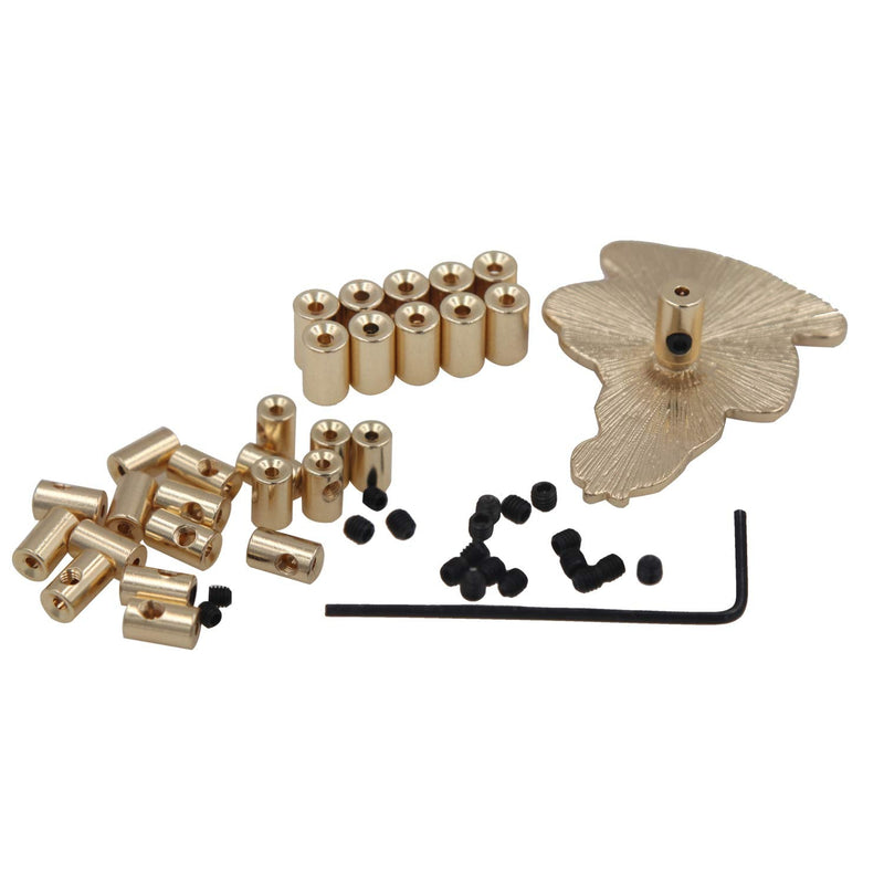EuTengHao 30 Pieces Pin Locks Pin Backs Locking Pin Backs Pin Keepers Locking Clasp, Locking Pin Backs Keepers(9mmx5.5mm,Gold) Gold 30 Pieces - NewNest Australia