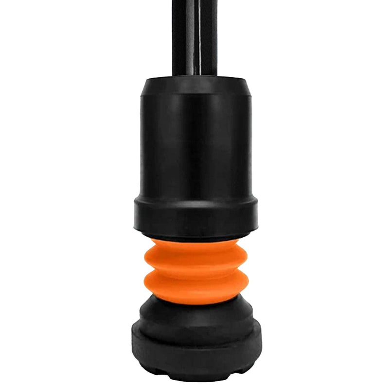 Flexyfoot Shock Absorbing Walking Stick Ferrule – Choice of Ferrule Sizes & Colours Available Here – Improves Grip, Improves Safety, Reduces Slips, Reduces Shock – 16mm Black 16 mm - NewNest Australia