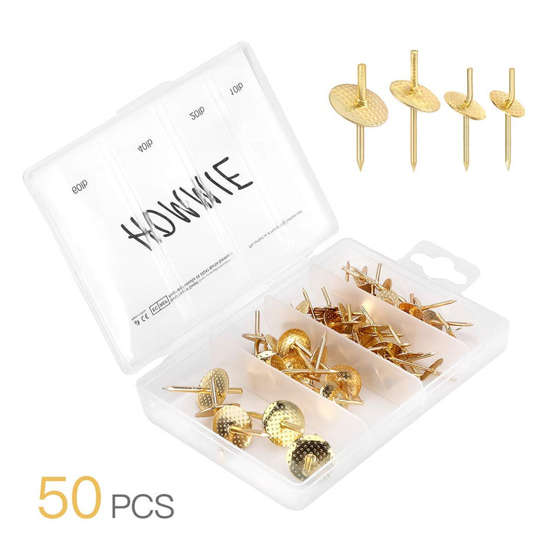 Picture Hanging Nails, Hommie Picture Hangers with10-60 lbs 50PCS Picture Hangers Hardware kit One Step Picture Hangers Nails for Drywall, Picture Frame, Canvas, Mirror Hanging Decoration 10-60bls 50pcs - NewNest Australia