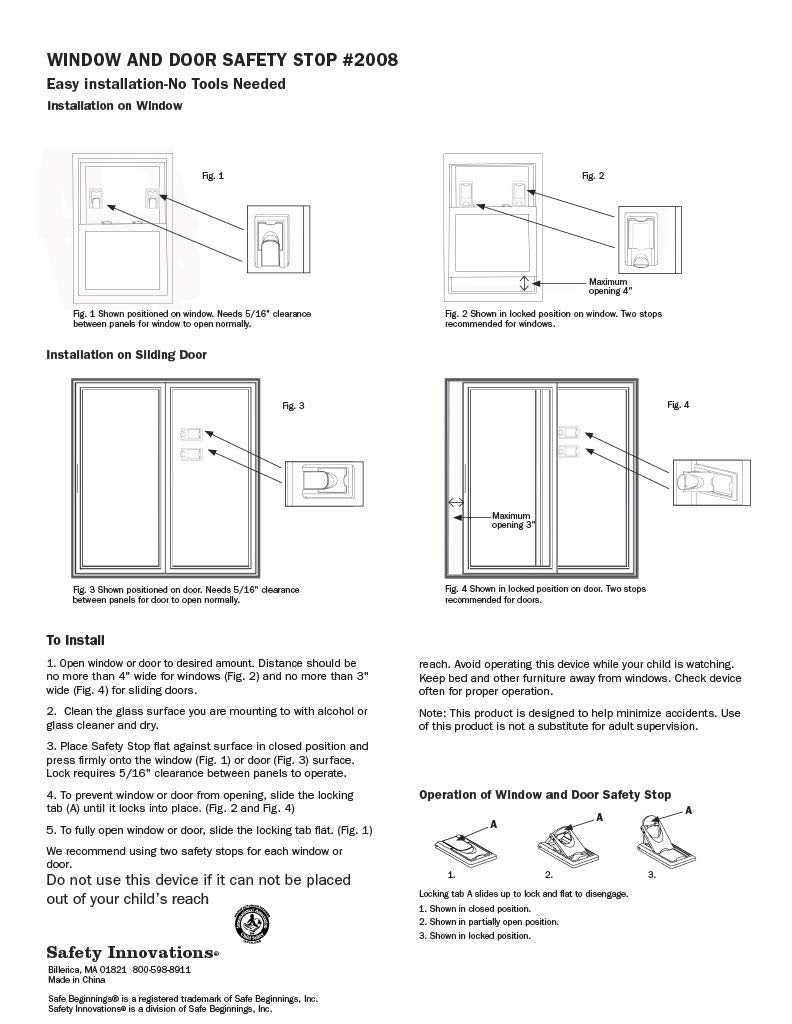 Safety Innovations - Childproof Your Windows and Sliding Doors with Our Window and Door Babyproof Safety Lock, (4-Pack) - NewNest Australia