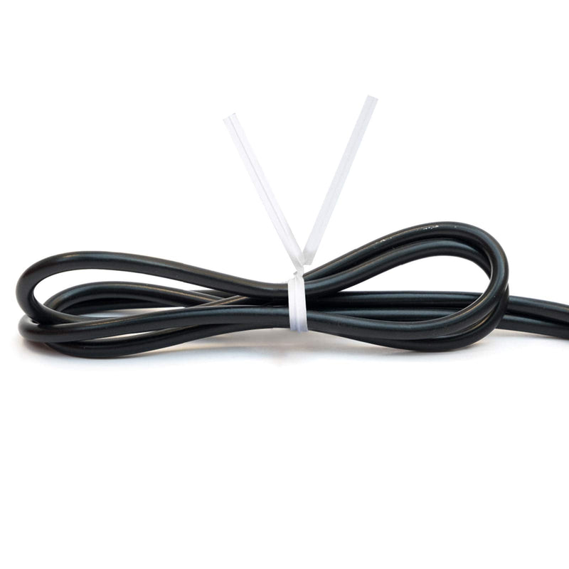 Unves 1000 Pcs White Paper Twist Ties Reusable Bread Ties for Bags Candy Coffee Cello Cake Pops (4 Inches) white-1000 Pcs - NewNest Australia