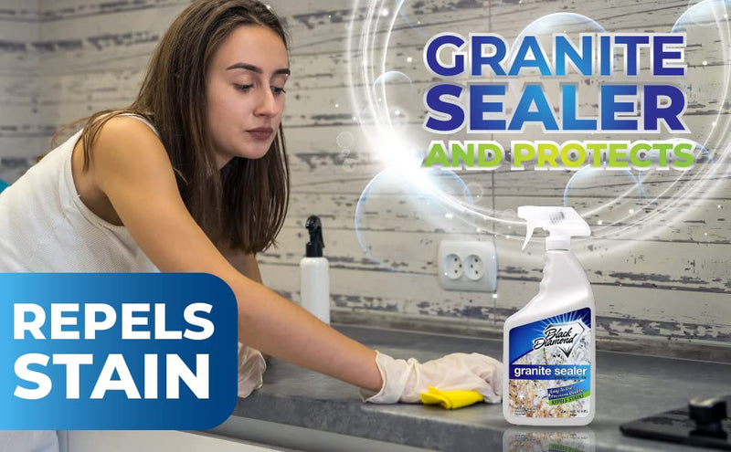 Black Diamond Stoneworks Granite Sealer: Seals and Protects, Granite, Marble, Travertine, Limestone and Concrete Counter Tops. Works Great On Grout, Fireplaces and Patios. 1 Pint - NewNest Australia