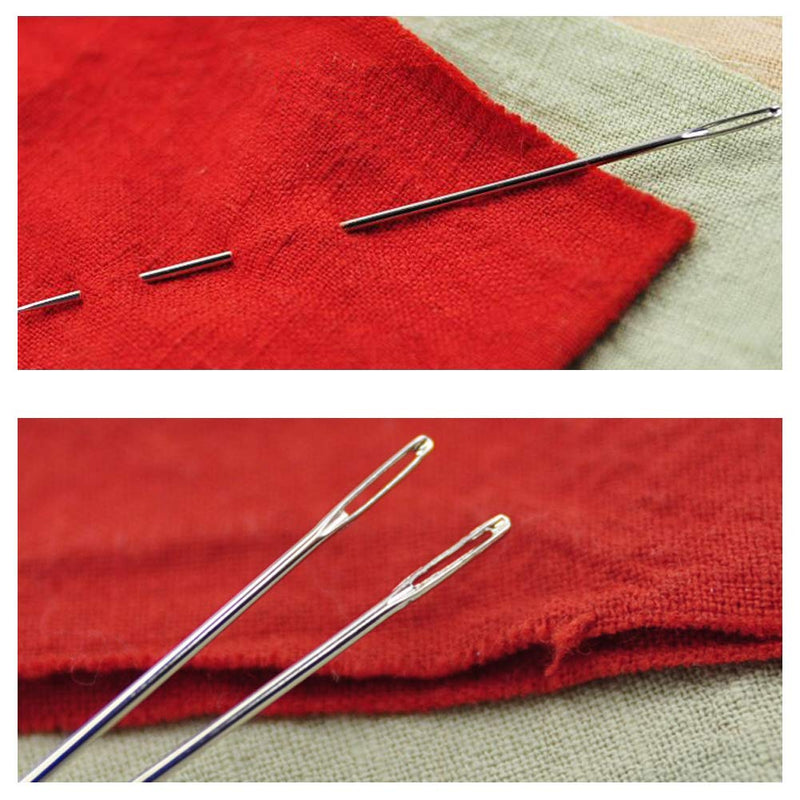 20 Pack 6.8inch/17.5cm Long Sewing Needles, Embroidery Needles Large Eye Stitching Needles, Long Needle, Upholstery Needles for Quilting Darning Bead Loom Beading Doll Making Sewing Art Crafts - NewNest Australia
