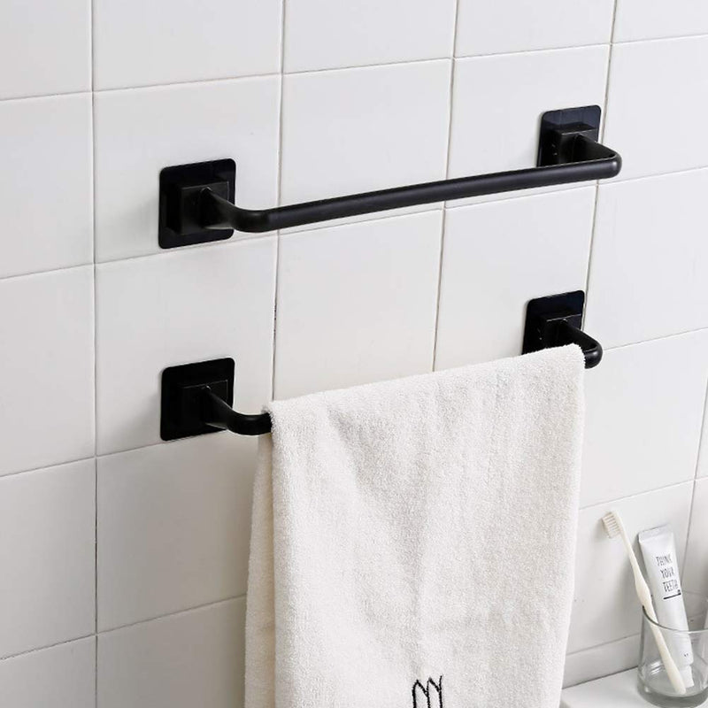 Liitrton Self Adhesive Towel Bar No Drill Hand Towel Hanger for Bathroom and Kitchen Towel Storage Self (S, White) Small - NewNest Australia