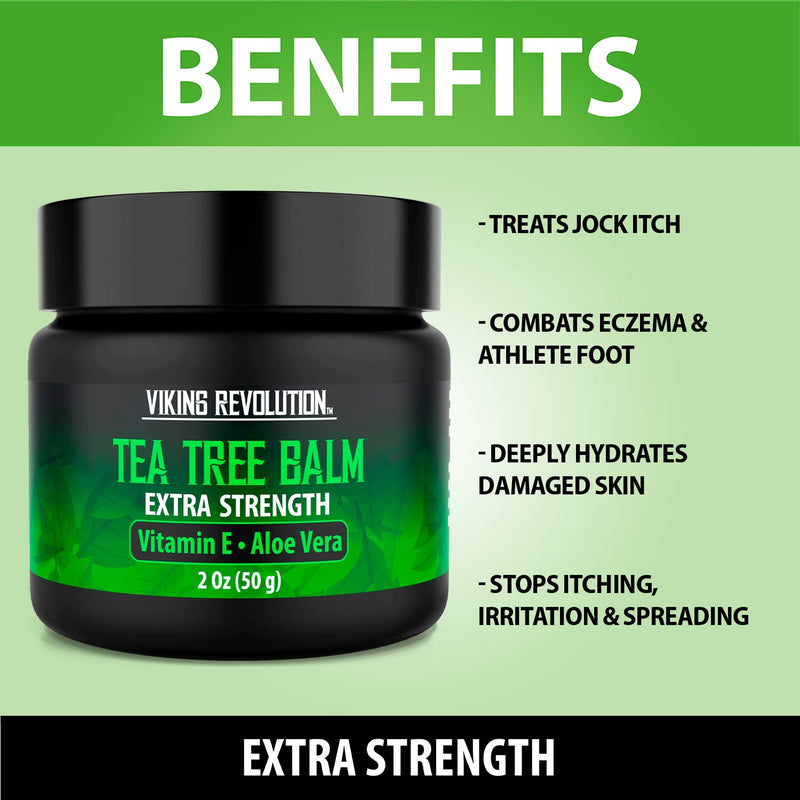 Tea Tree Oil Cream- Super Balm Athletes Foot Cream- Perfect Treatment for Eczema, Jock Itch, Ringworm, and Nail Treatment- Also Soothes Itchy, Scaly and Cracked Skin 1 Pack - NewNest Australia