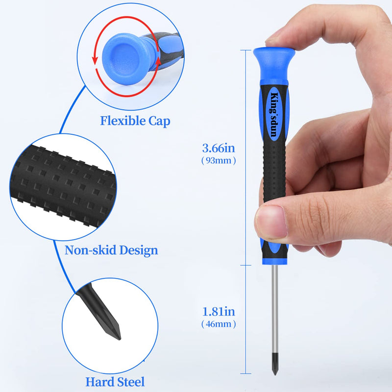 Kingsdun Eyeglass Repair Kit, Professional Glasses Precision Screwdriver Tools Set with 1200PCS Eyeglass Screws and Curved Tweezer for Eyeglass, Sunglass, Spectacles & Watch Clock Repair - NewNest Australia