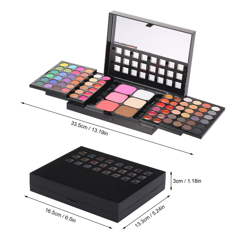 FantasyDay Holiday Gift Set 78 Colors All In One Makeup Palette Kit - 48 Colours Highly Pigmented Nudes Matte Warm Natural Eyeshadow Pallet with 18 Lipstick, 6 Concealer, 3 Blusher, 3 Shading Powder #96 - NewNest Australia