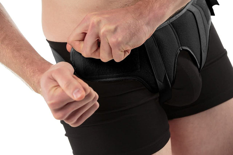 Aheal Inguinal Hernia Men'S Medical Support Belt - Hernia Belt For Men, Soft Elastic Hernia Band, Pain Relief Inguinal Hernia Belt & Hernia Belt - Size 4 Black - NewNest Australia