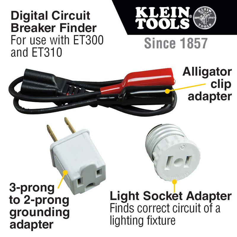 Circuit Breaker Finder Accessory Kit, Circuit Breaker Leads, Circuit Breaker Adapters Klein Tools 69411 - NewNest Australia