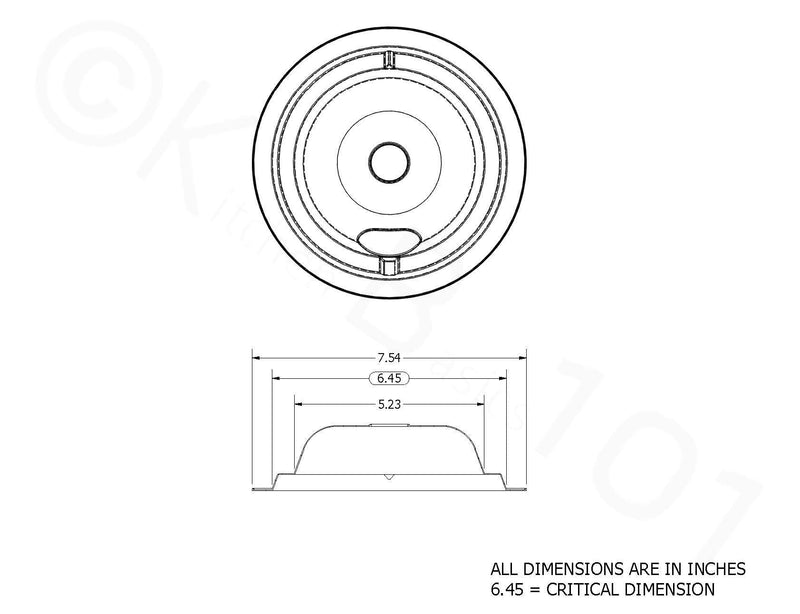 KITCHEN BASICS 101 WB31T10010 and WB31T10011 Replacement Chrome Drip Pans for GE/Hotpoint Electric Range with Locking Slot - Includes 2 6-Inch and 2 8-Inch Pans, 4 Pack - NewNest Australia