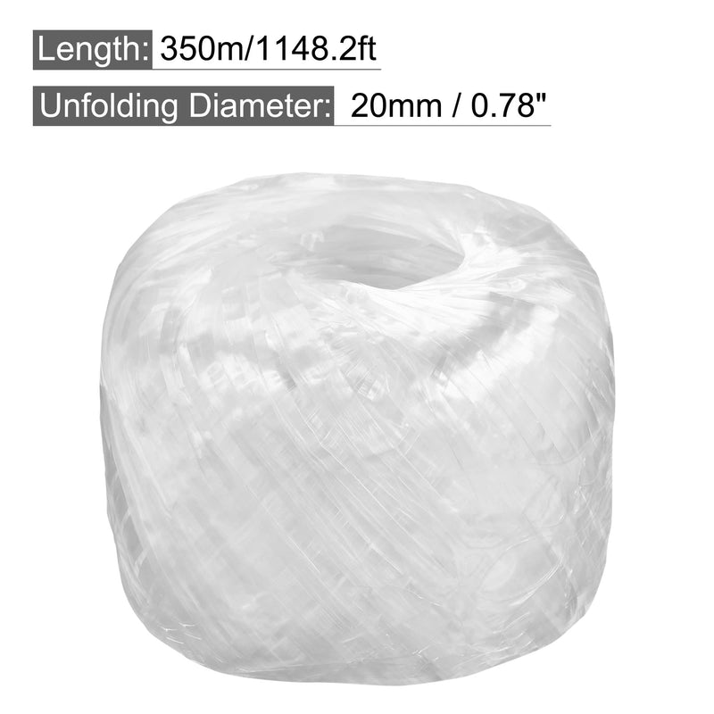MECCANIXITY Polyester Nylon Plastic Rope Twine Household Bundled for Packing Gardening Craft,350m Length,White - NewNest Australia