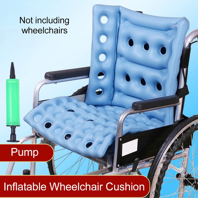Faderr Bed Sore Cushions for Butt for Recliner, Pressure Sore Cushions for Sitting in Recliner, Inflatable Wheelchair Cushions for Pressure Relief (Blue) Blue - NewNest Australia