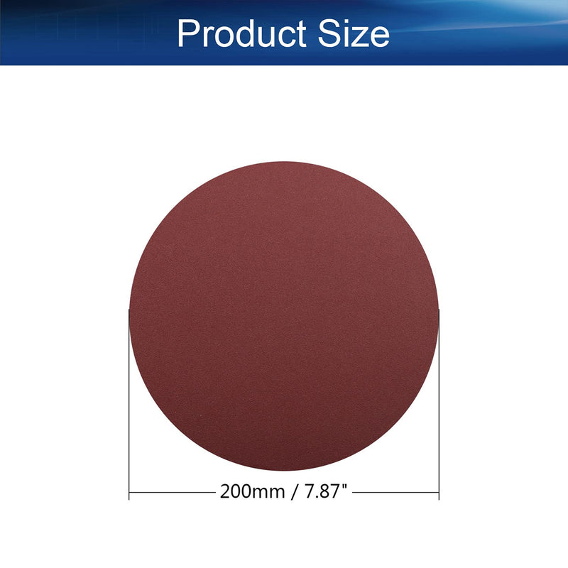 Auniwaig 8 inch 180 Sandpaper Sanding Discs NO-Hole PSA 180 Grit Sandpaper Aluminum Oxide Random Orbital Sander Pads for Metal,Non-Metal,Leather,Rubber,Plastic, 10pcs Reddish - NewNest Australia