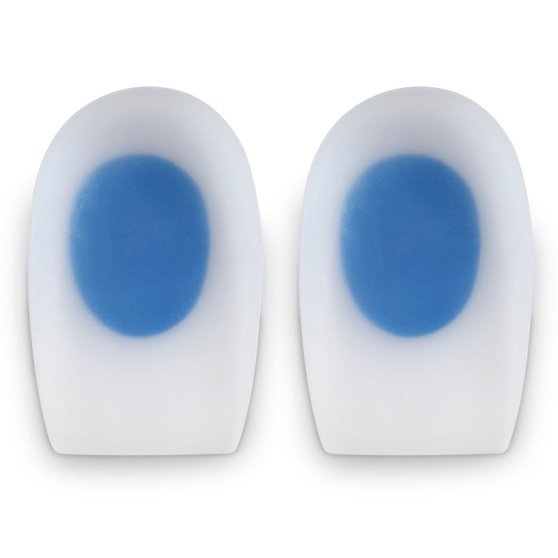 Soles Silicone Heel Cups (Pair) Soft Cushions to Help Relieve Foot Pain, Bone Spurs, Plantar Fasciitis - Hypoallergenic Stain and Odor Resistant - Unisex (L / 39-40-41), Transparent L / 39-40-41 - NewNest Australia