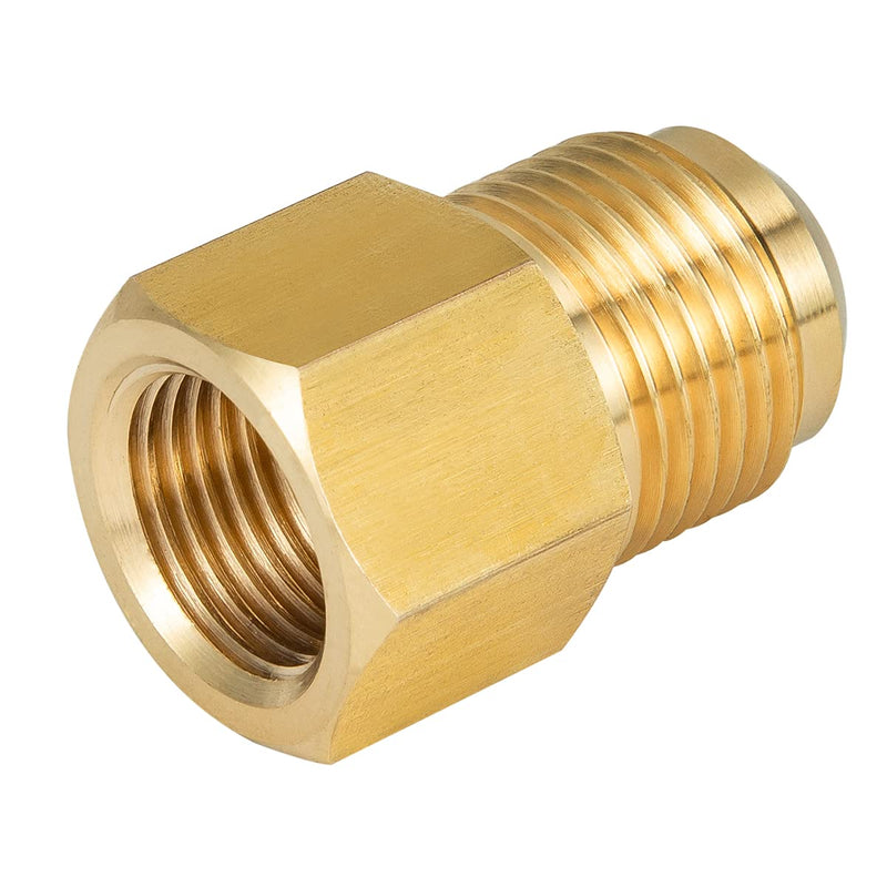 Breezliy 2pcs 3/8 Inch Female Flare x 1/2 Inch Male Flare Brass Adapter for fuel, oil, air, liquid petroleum (LP) and natural gas lines connections 2pcs 3/8 Female Flare x 1/2 Male Flare - NewNest Australia