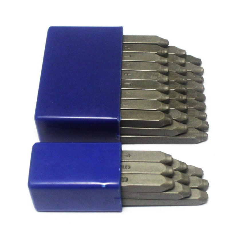 Oudtinx Number and Letter Stamp Set (36 Piece Punch Set/A-Z & 0-9) Industrial Grade Hardened Carbon Steel Metal - 1/16" (1.5mm) Characters - Perfect for Imprinting Metal, Wood, Plastic, Leather, More! S2 steel 1.5mm - NewNest Australia