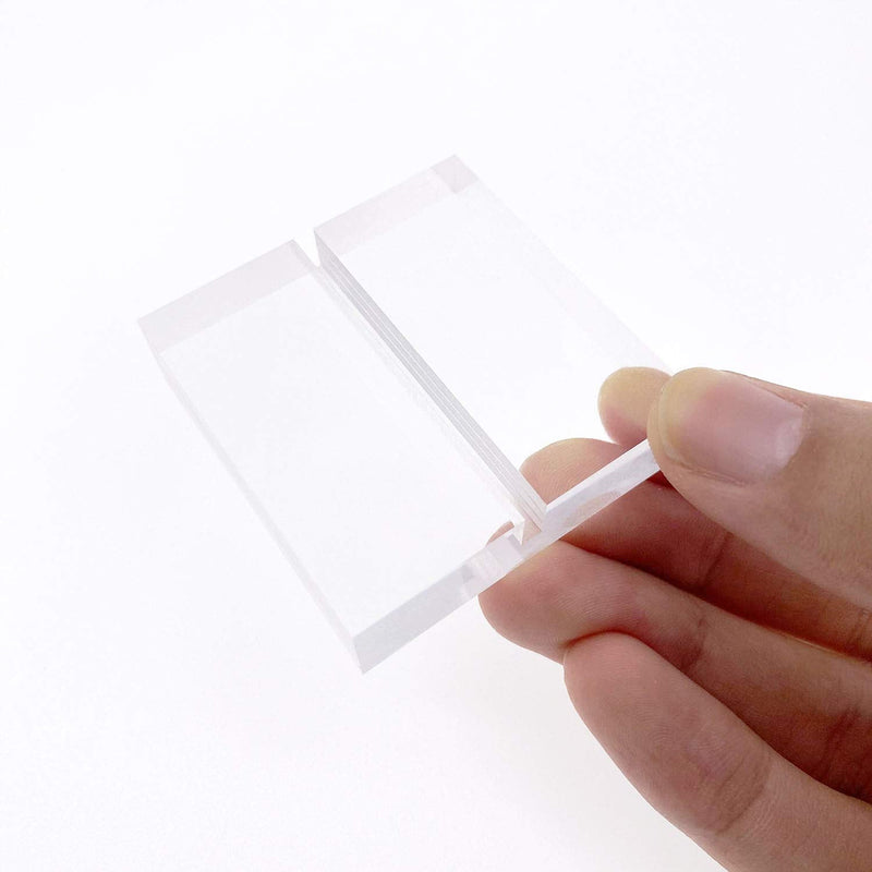 JINMURY 10 Pack 2" Acrylic Sign Holders- Clear Acrylic Wedding Sign Holders, Acrylic Place Card Holder, Table Numbers Slot Stand for 4" x6 Acrylic Table Sign 2 inch - NewNest Australia