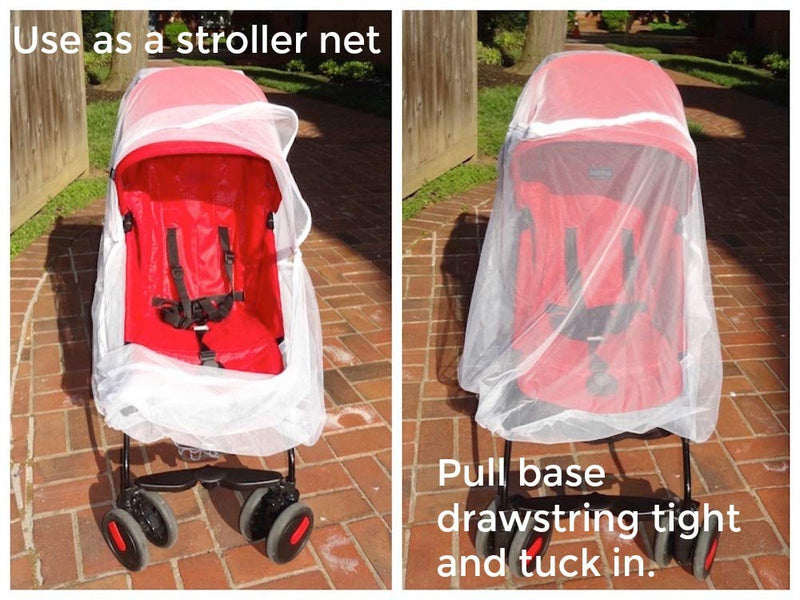 Baby Playpen Mosquito Net with Zippers, Premium Quality by Tedderfield, for Pack ‘n Play Playpens, Strollers, Easy Zip Access to Baby, Drawstring Base, Ideal Portable Bug Netting - NewNest Australia