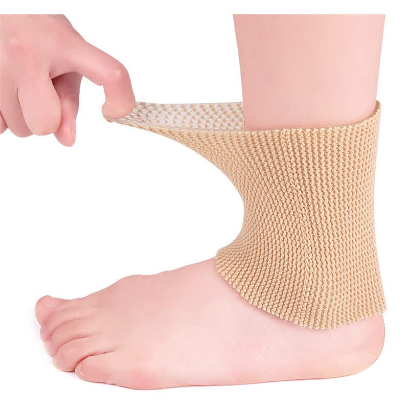 seaNpem Ice Skating Ankle Gel Protection Tubing, 1 Pcs Compression Sleeve Ankle Protector Brace for Figure Skating, Roller, Riding, Free Cutting Foot Support Socks (5 x 3.2 inch) (skin) skin - NewNest Australia