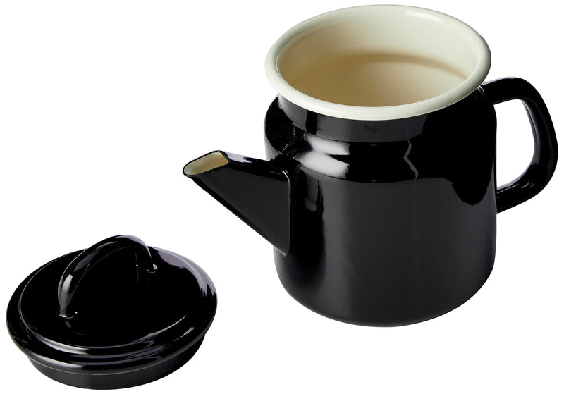 Dexam 17819260 Vintage Home Small Coffeepot 1.2L Black, Enamelled, 1.2 liters - NewNest Australia